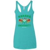 Hahaha University Women's Triblend Racerback Tank