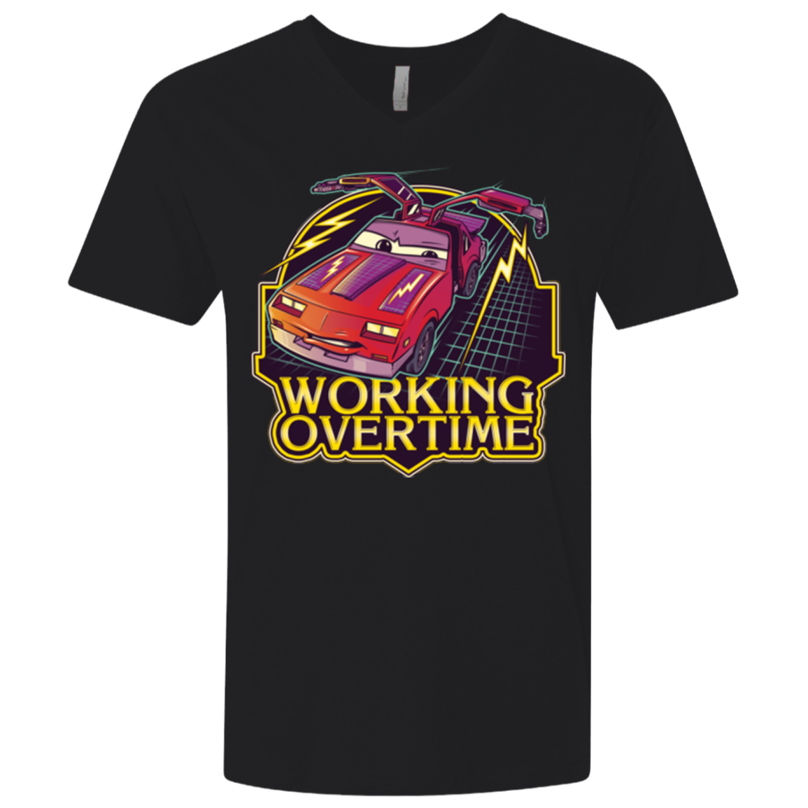 Working Overtime Men's Premium V-Neck