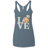 Love Droids Women's Triblend Racerback Tank