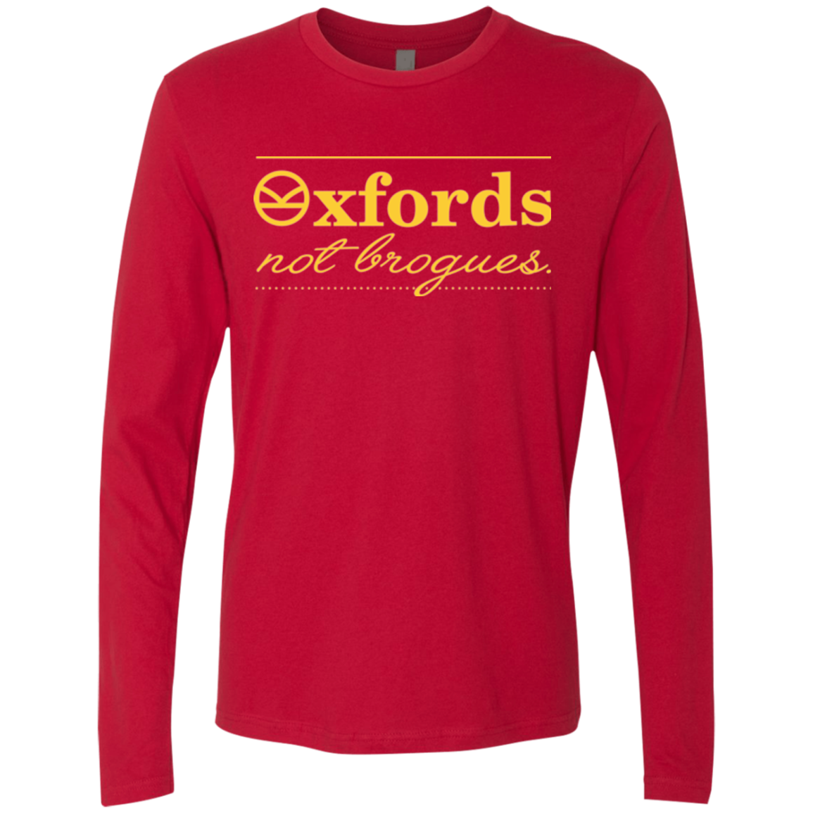 Oxfords Not Brogues Men's Premium Long Sleeve