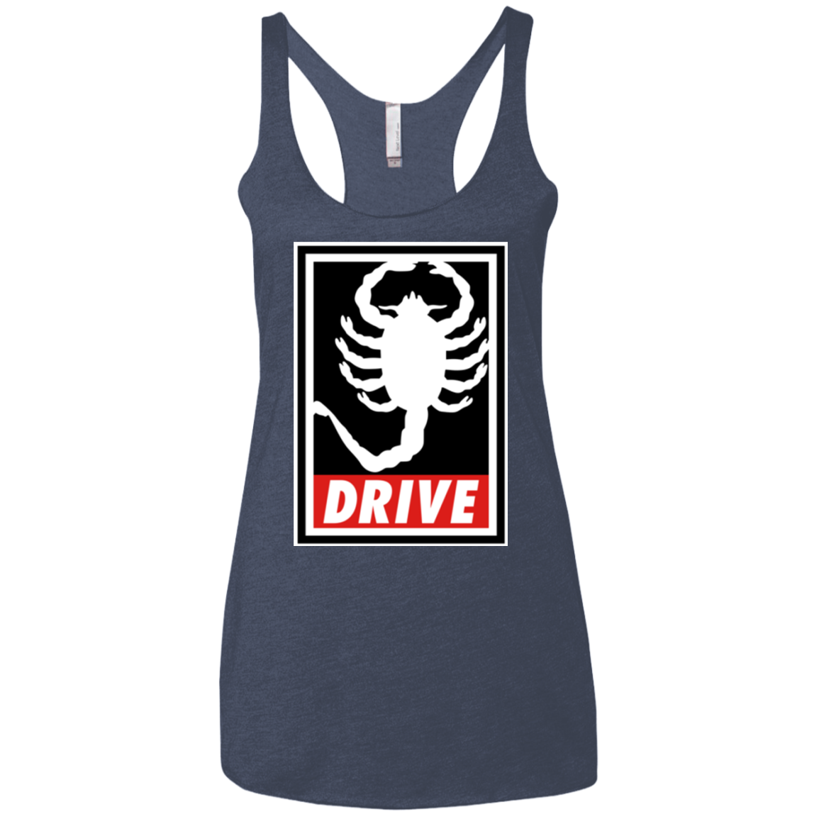 Obey and drive Women's Triblend Racerback Tank