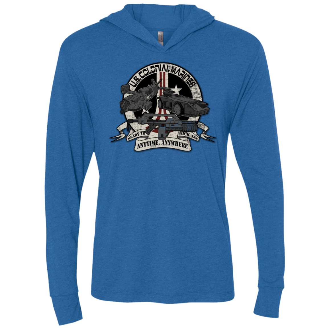 Anytime Anywhere Triblend Long Sleeve Hoodie Tee