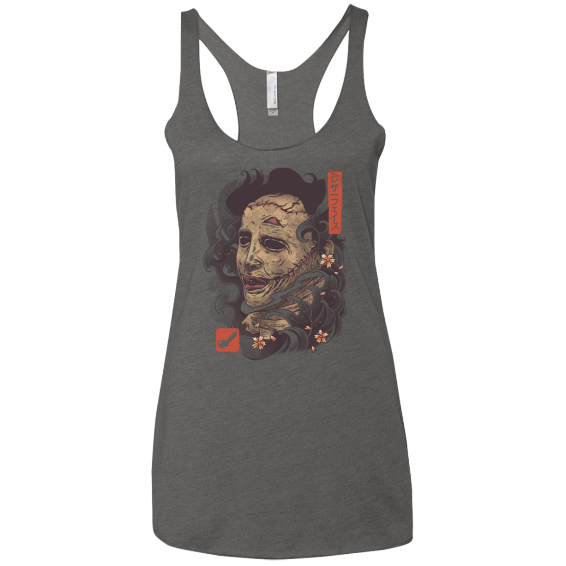 Oni Leather Mask Women's Triblend Racerback Tank