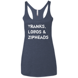 Tranks Lobos Zipheads Women's Triblend Racerback Tank