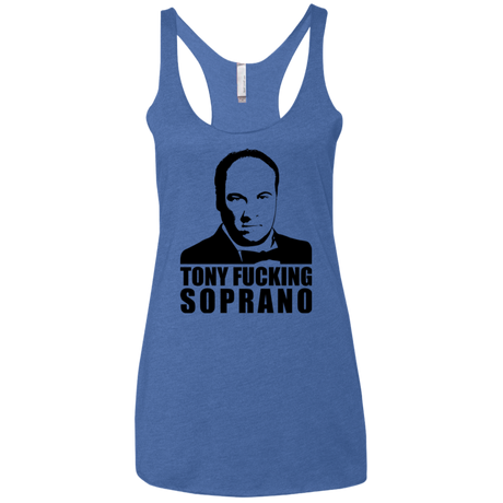 Tony Fucking Soprano Women's Triblend Racerback Tank