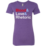 Blood Love Rhetoric Women's Triblend T-Shirt