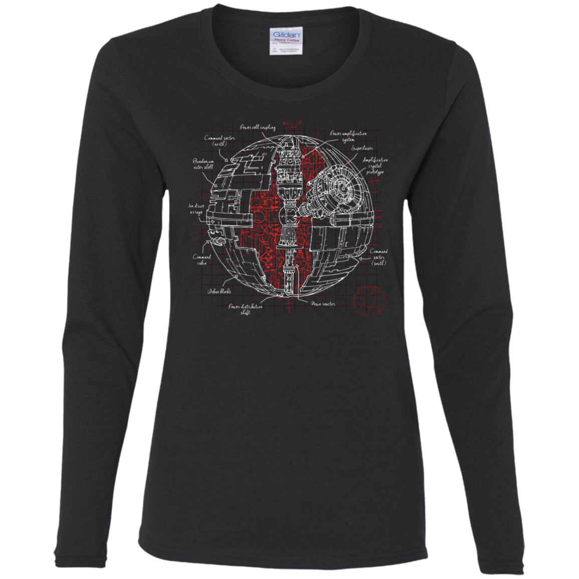 Death Star Plan Women's Long Sleeve T-Shirt