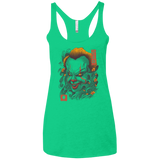Oni Clown Mask Women's Triblend Racerback Tank