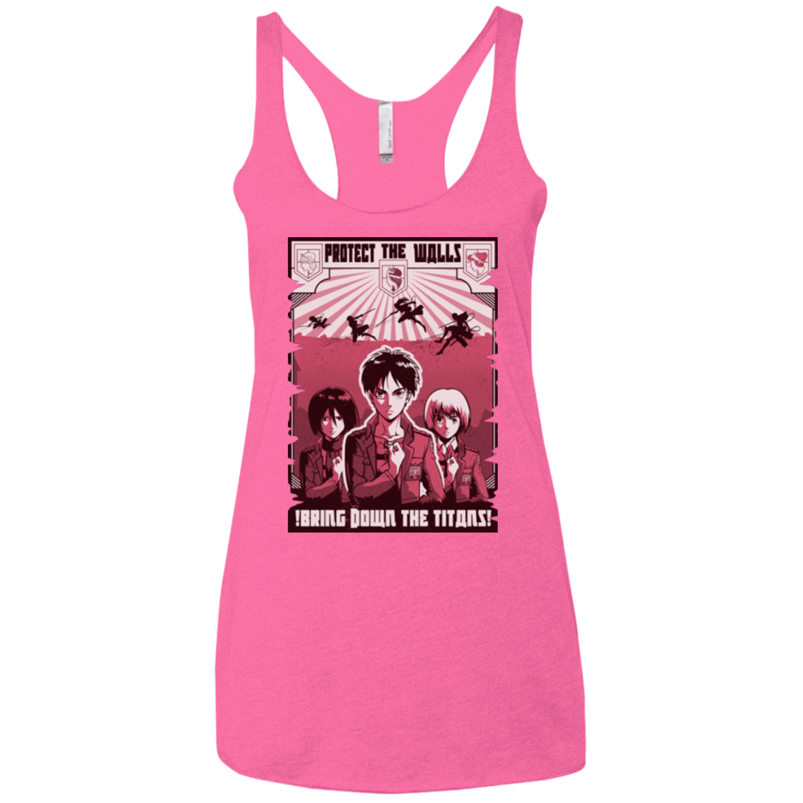 Protect the Walls Women's Triblend Racerback Tank