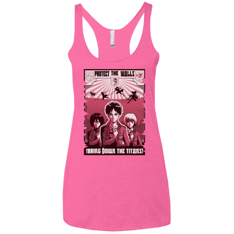 Protect the Walls Women's Triblend Racerback Tank