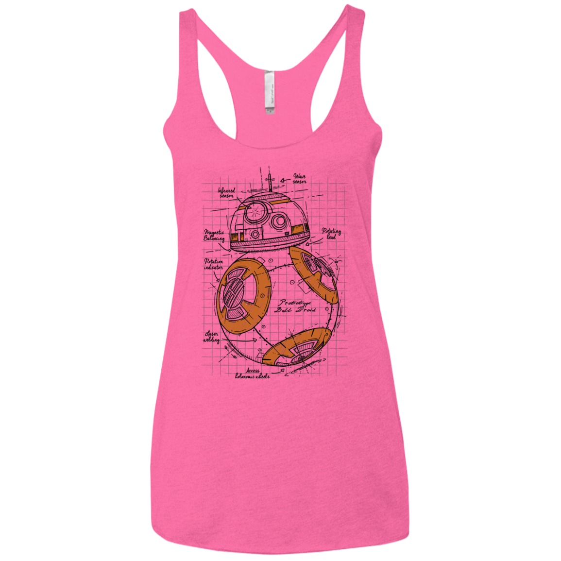 BB-8 Plan Women's Triblend Racerback Tank