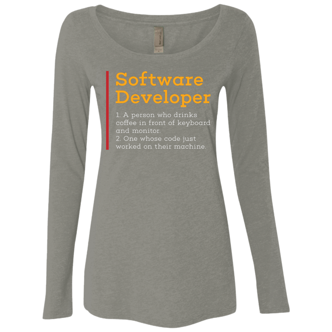 Software Developer Women's Triblend Long Sleeve Shirt