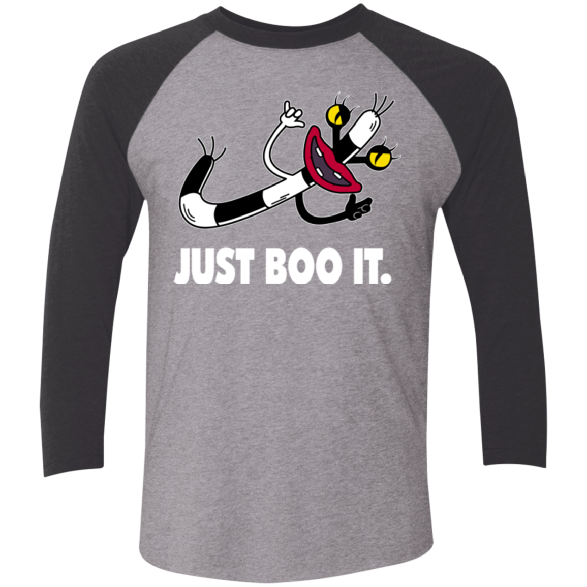 Just Boo It Men's Triblend 3/4 Sleeve