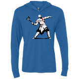 Kratos Banksy Triblend Long Sleeve Hoodie Tee