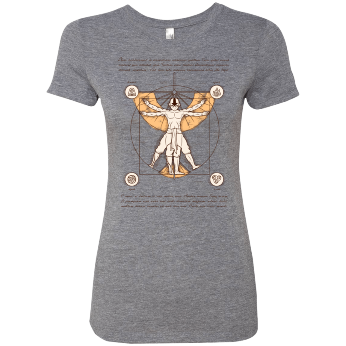 Vitruvian Aang (1) Women's Triblend T-Shirt