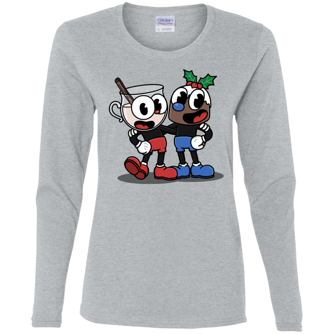 Eggnoghead and Puddingman Women's Long Sleeve T-Shirt