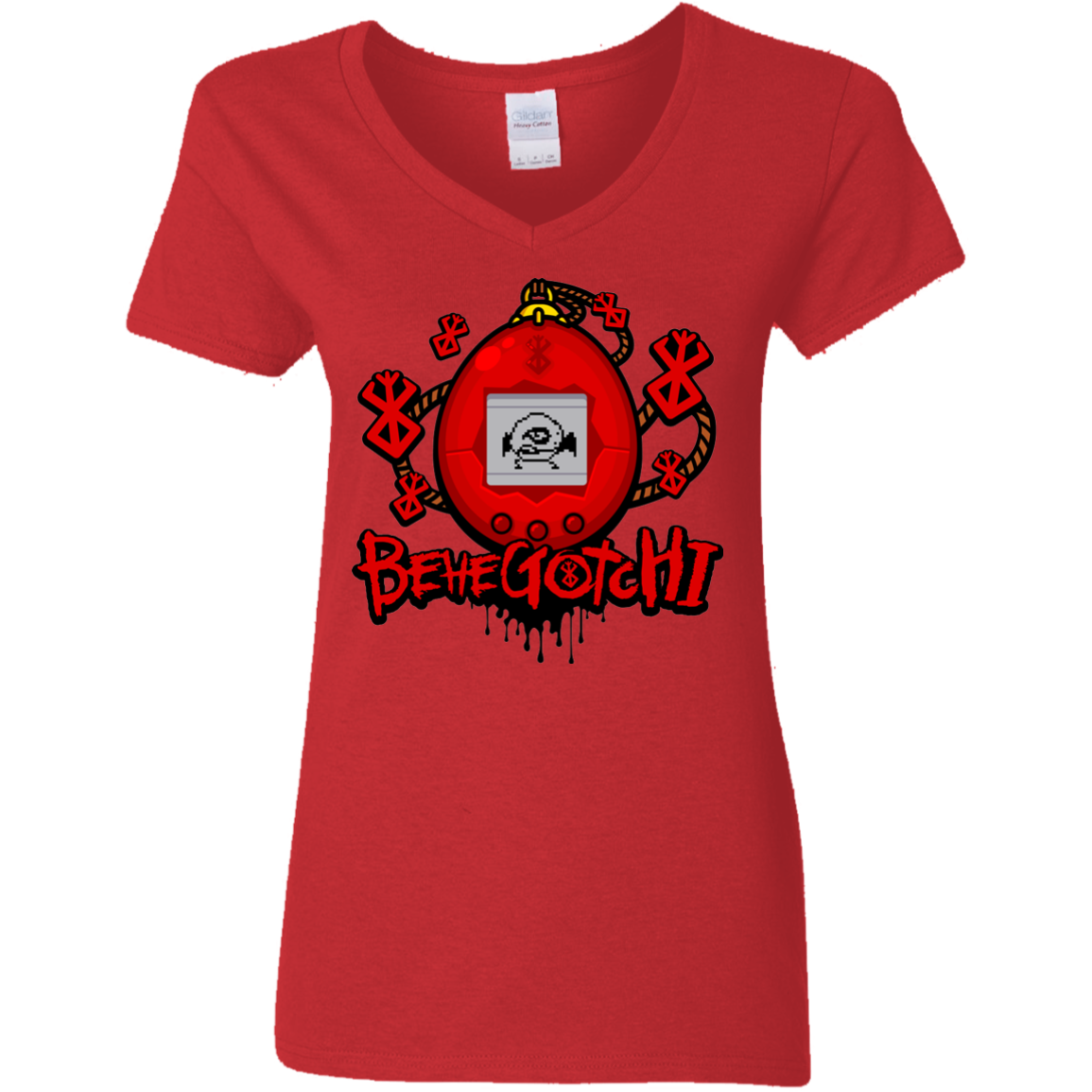 BeheGotchi Women's V-Neck T-Shirt