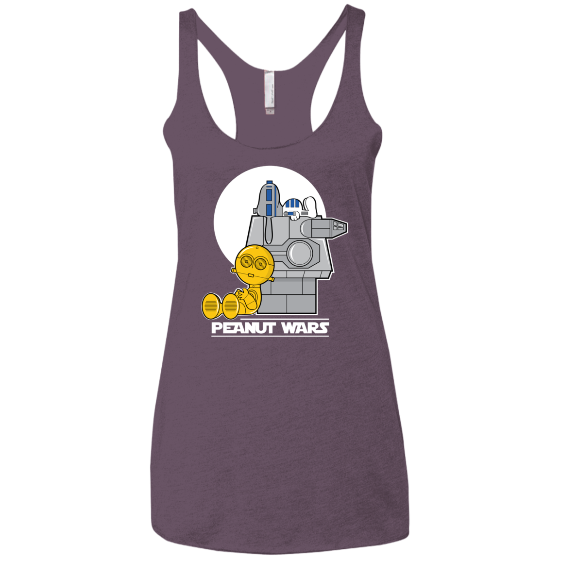 Peanut Wars Women's Triblend Racerback Tank