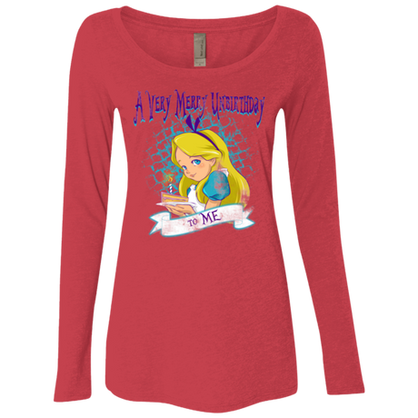 A Very Merry Un-Birthday Women's Triblend Long Sleeve Shirt