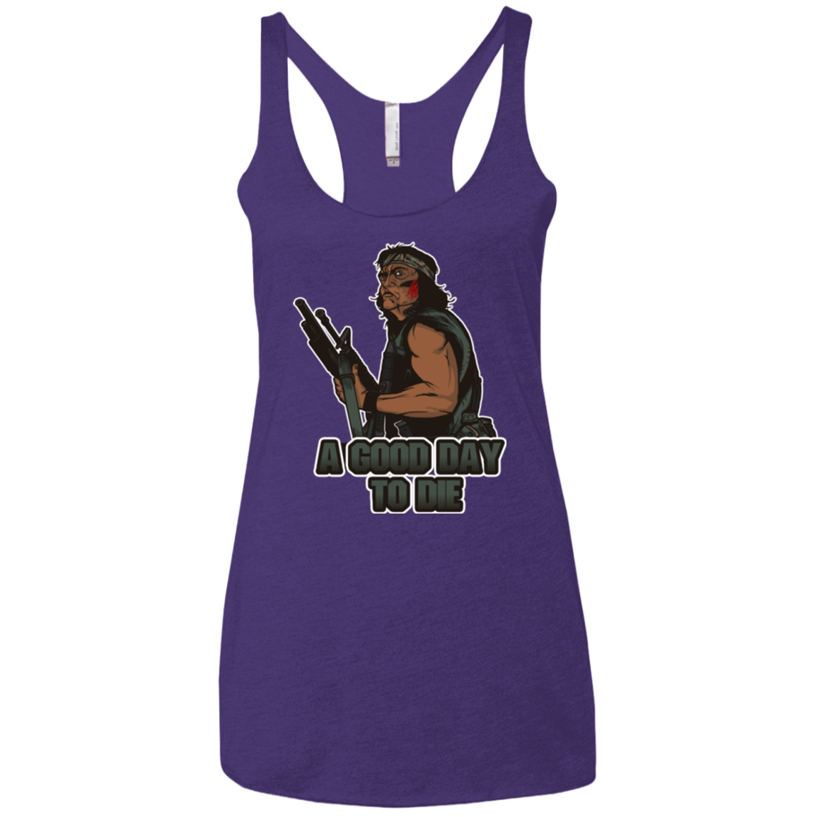 Good Day To Die Women's Triblend Racerback Tank