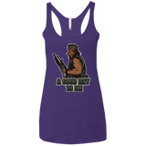 Good Day To Die Women's Triblend Racerback Tank