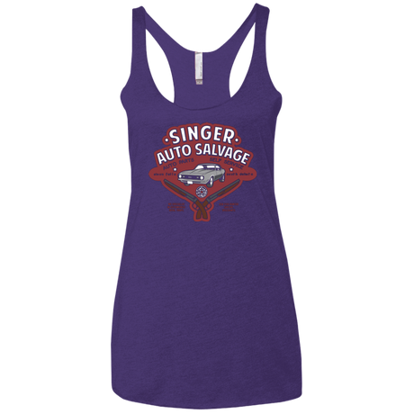 Singer Auto Salvage Women's Triblend Racerback Tank