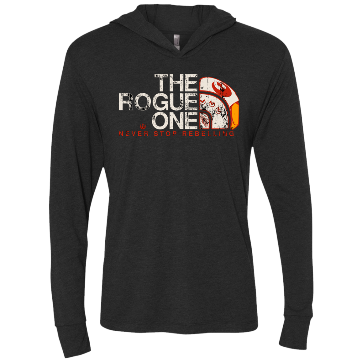 Rogue North Face Triblend Long Sleeve Hoodie Tee