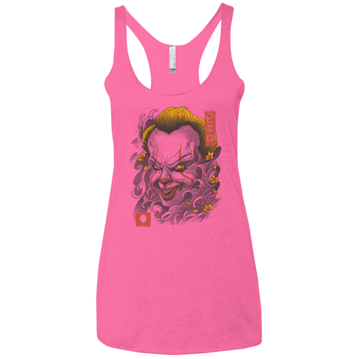 Oni Clown Mask Women's Triblend Racerback Tank