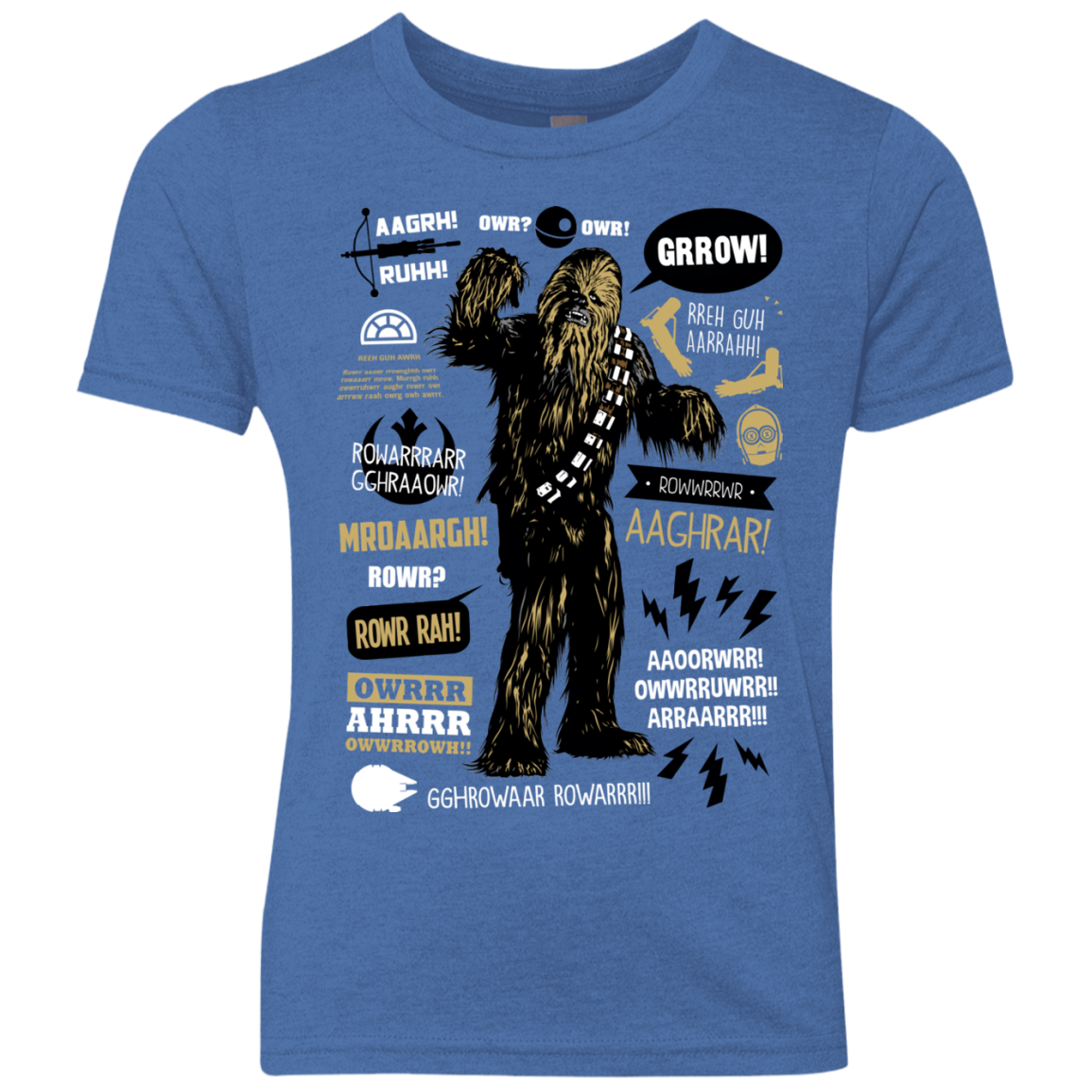 Wookie Famous Quotes Youth Triblend T-Shirt