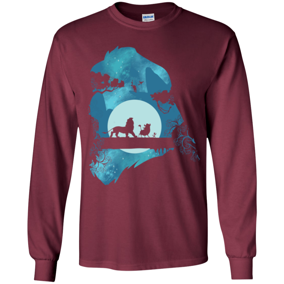 Lion Portrait Youth Long Sleeve T-Shirt