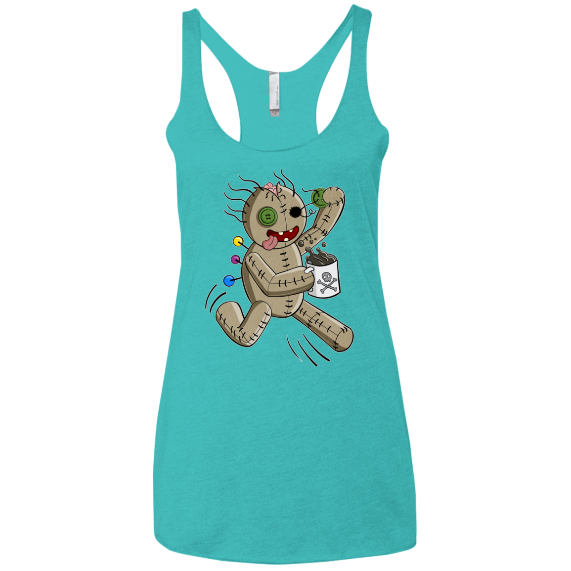 Voodoo Coffee Runner Women's Triblend Racerback Tank