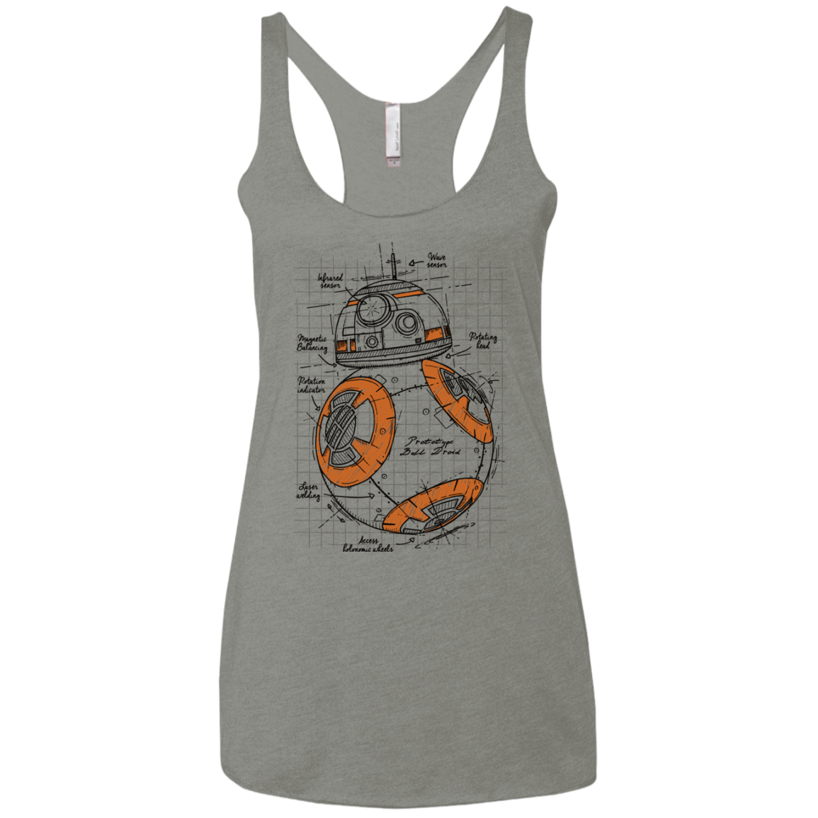 BB-8 Plan Women's Triblend Racerback Tank