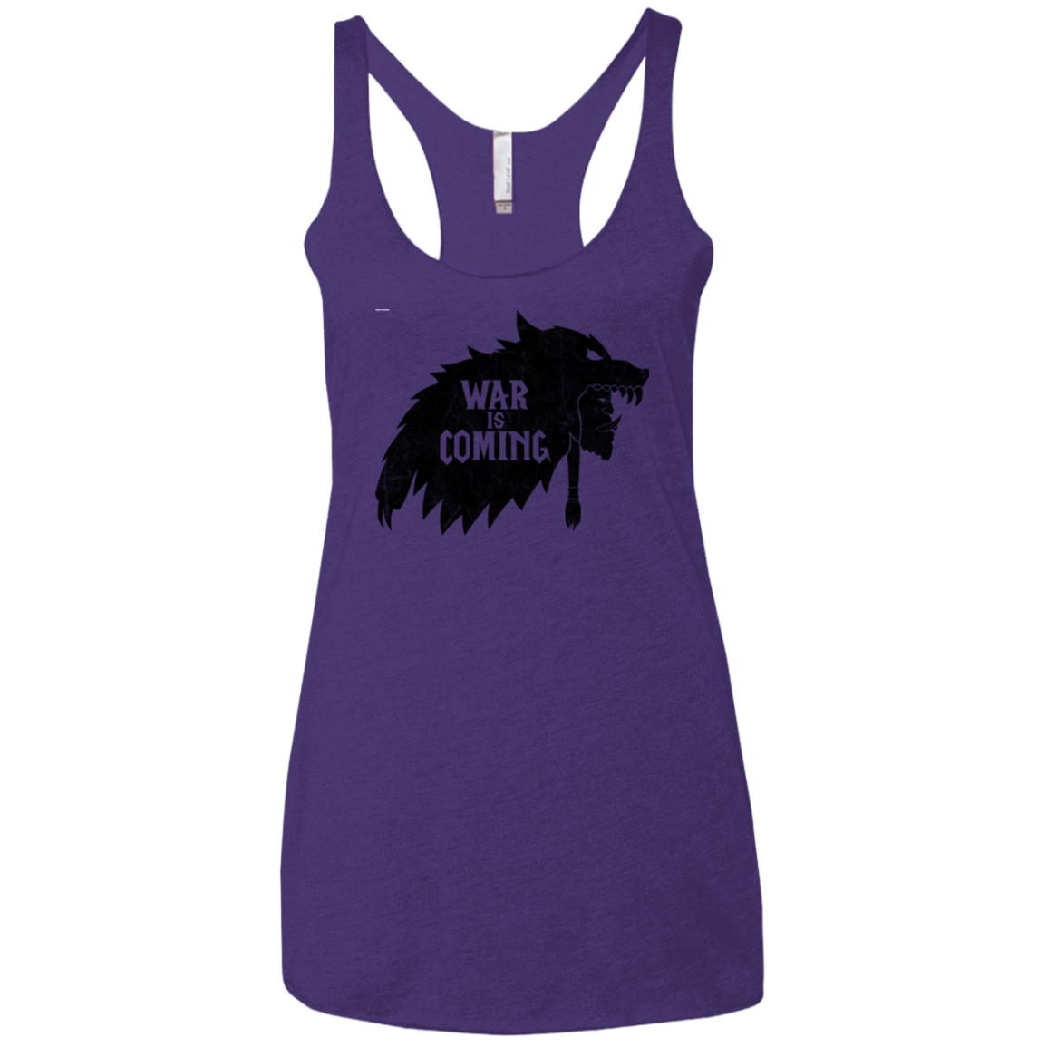 War is Coming Women's Triblend Racerback Tank
