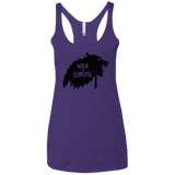 War is Coming Women's Triblend Racerback Tank