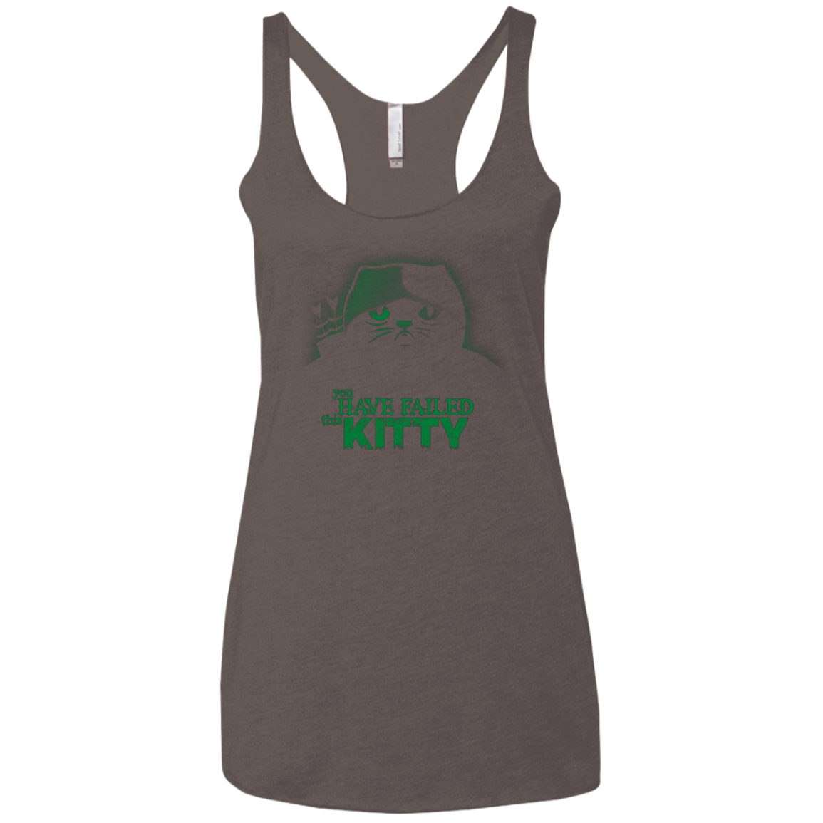 You Have Failed Kitty Women's Triblend Racerback Tank