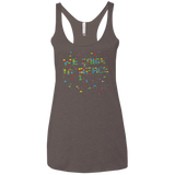 We came in peace Women's Triblend Racerback Tank