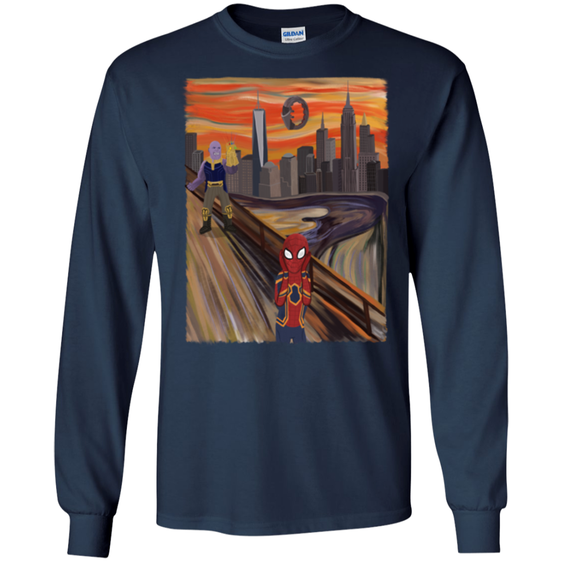 Spider Scream Men's Long Sleeve T-Shirt