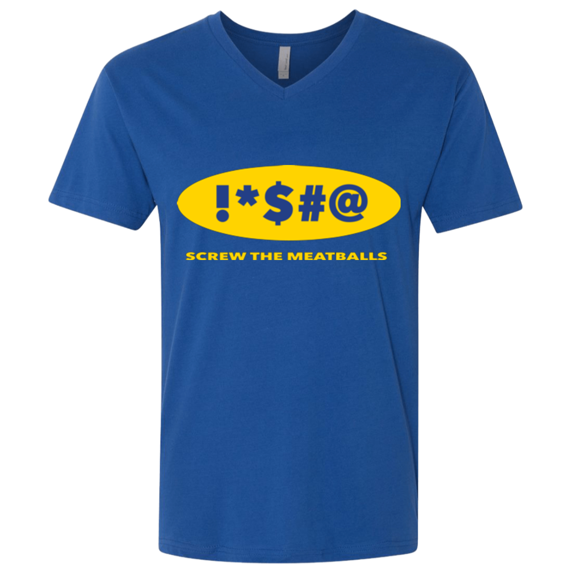 Swearing Screw The Meatballs Men's Premium V-Neck