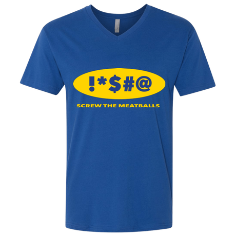 Swearing Screw The Meatballs Men's Premium V-Neck