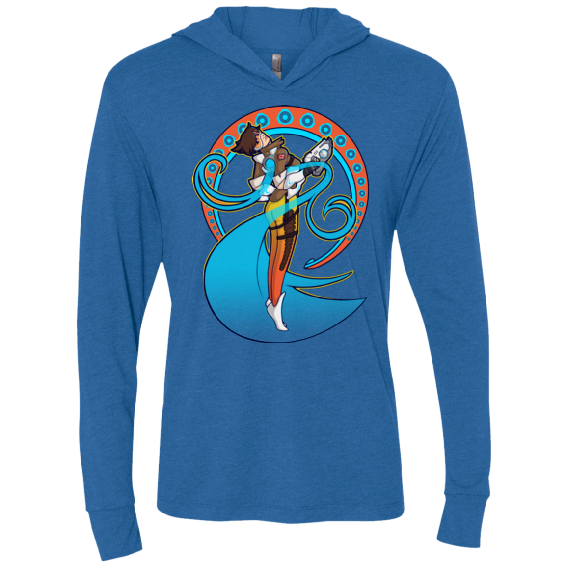 Tracer Nouveau Triblend Long Sleeve Hoodie Tee