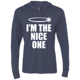 Nice One Triblend Long Sleeve Hoodie Tee