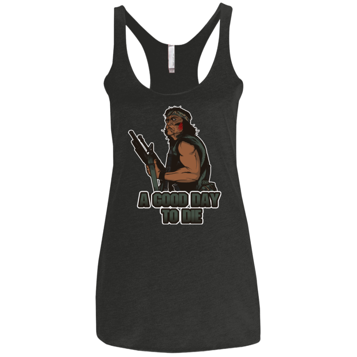Good Day To Die Women's Triblend Racerback Tank