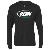 Miami Dilly Dilly Triblend Long Sleeve Hoodie Tee