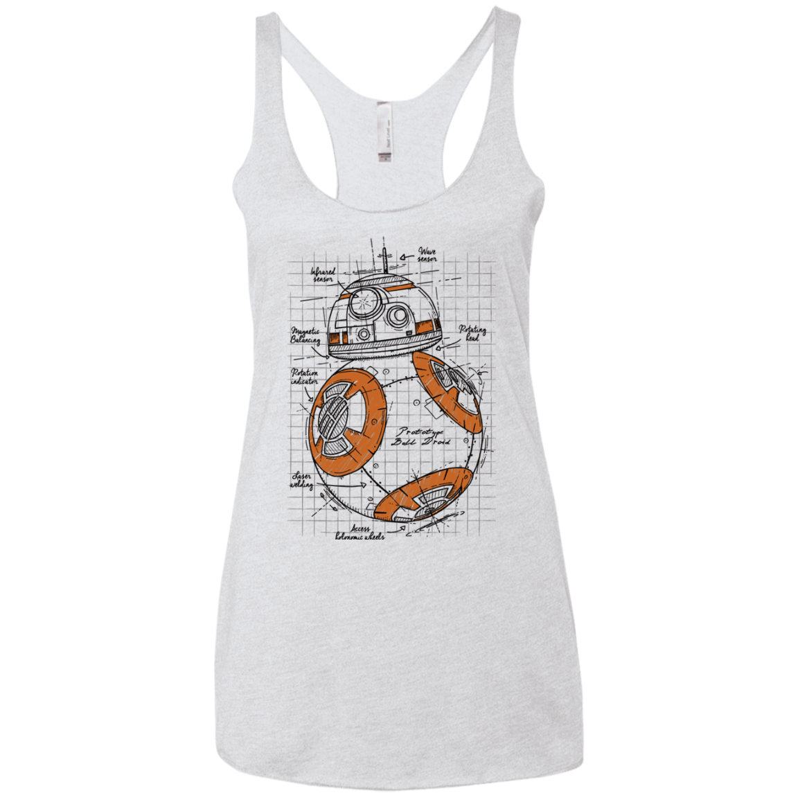 BB-8 Plan Women's Triblend Racerback Tank