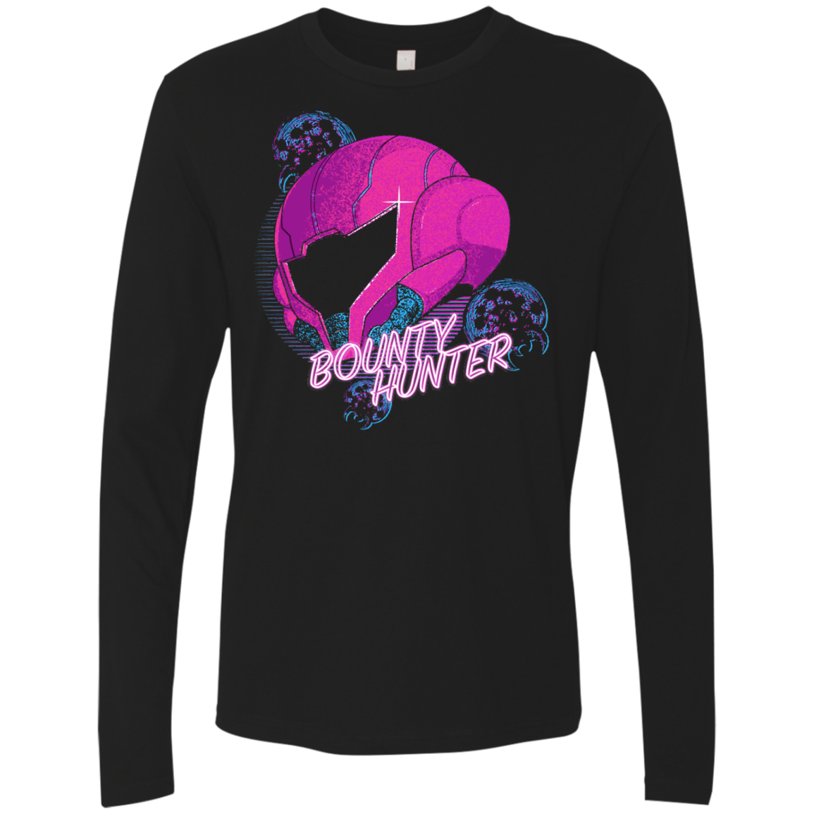 Metroid Helmet 80's Men's Premium Long Sleeve