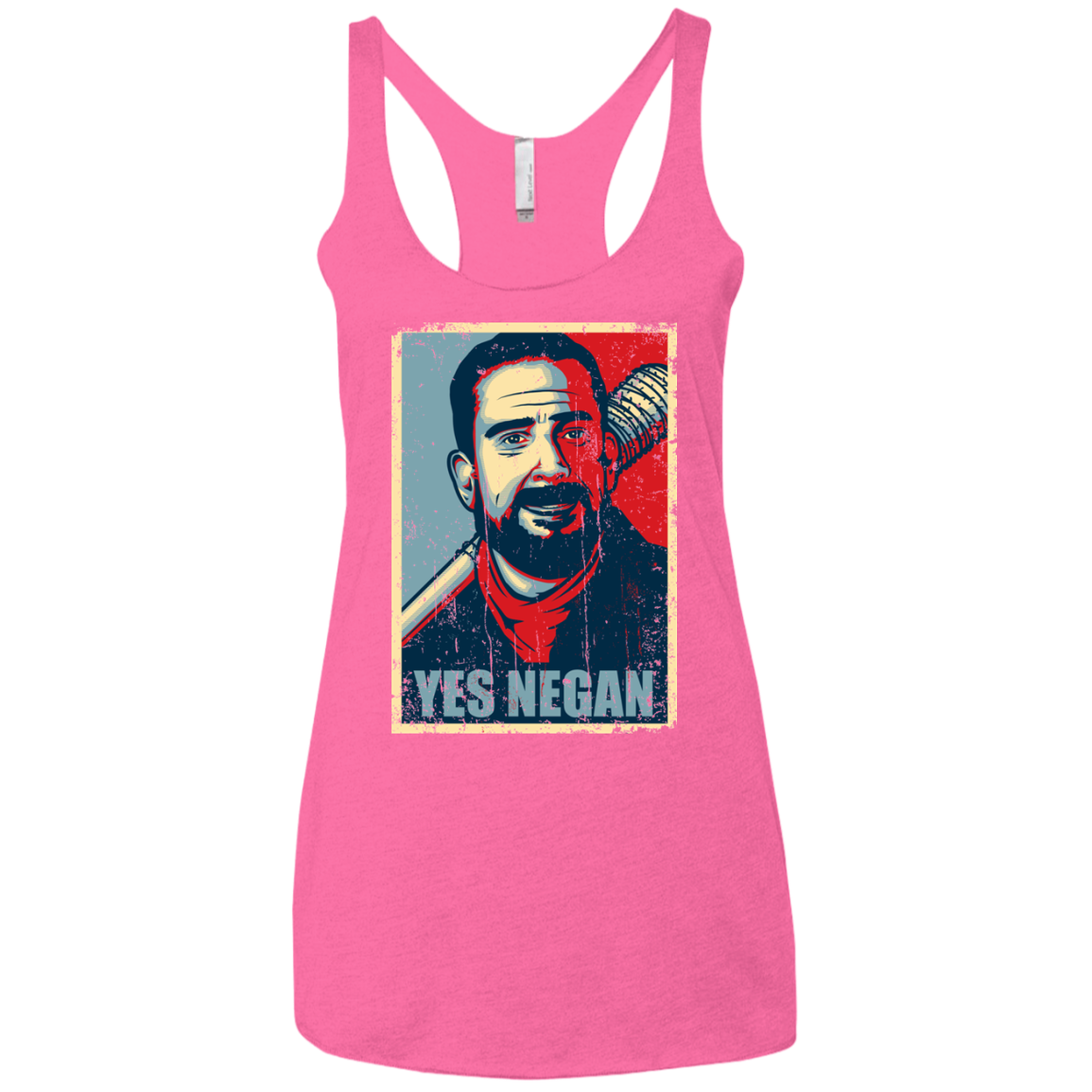 Yes Negan Women's Triblend Racerback Tank