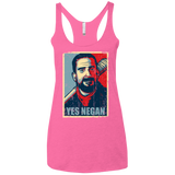 Yes Negan Women's Triblend Racerback Tank