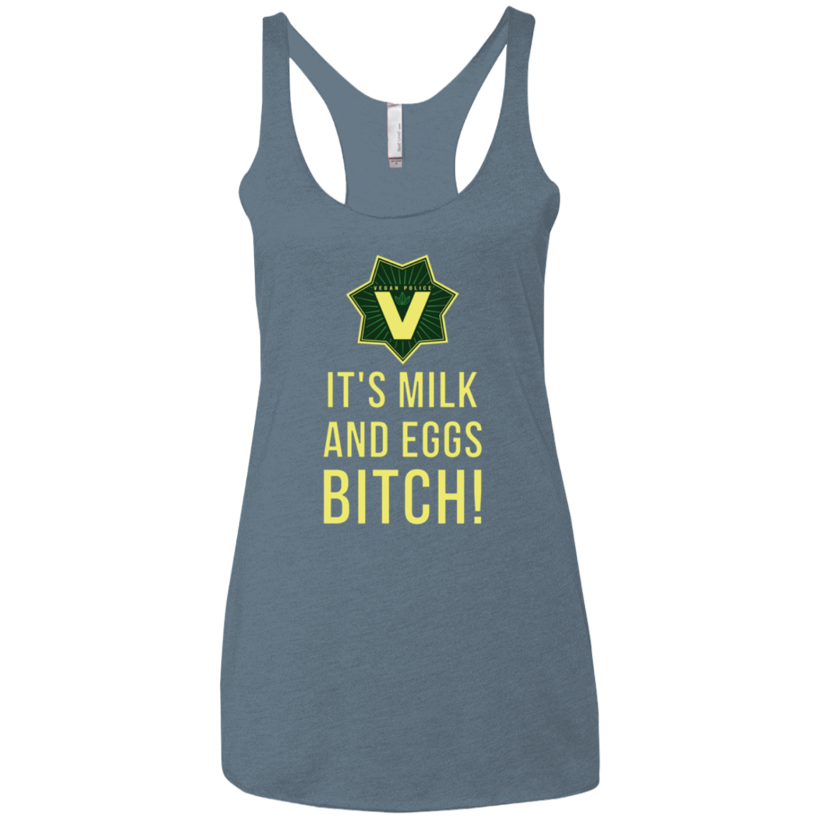 Milk and Eggs Women's Triblend Racerback Tank