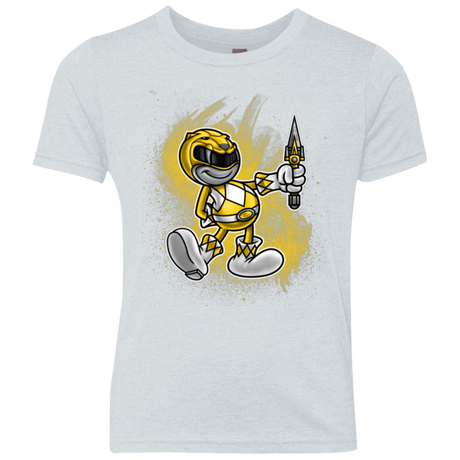 Yellow Ranger Artwork Youth Triblend T-Shirt