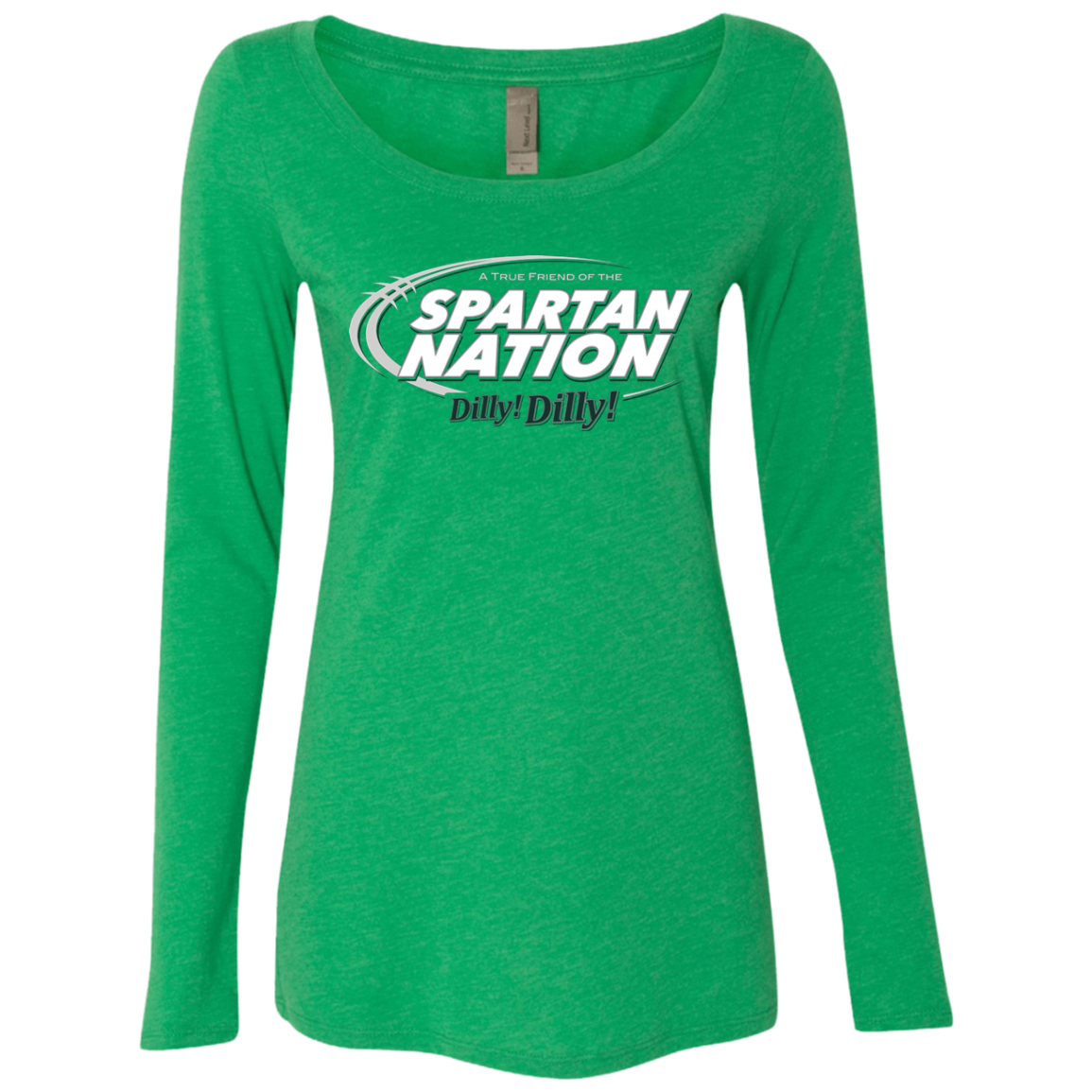 Michigan State Dilly Dilly Women's Triblend Long Sleeve Shirt
